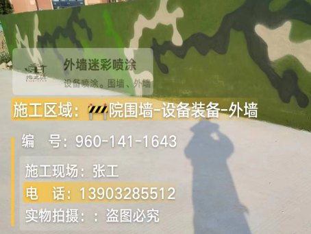 松江 迷彩漆喷涂价格（按平方米计费）
