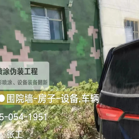 松江数码迷彩漆施工